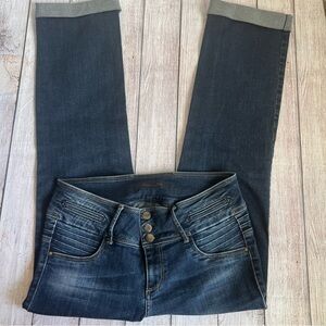 PANTAMO Cropped Rolled Up Jeans 31